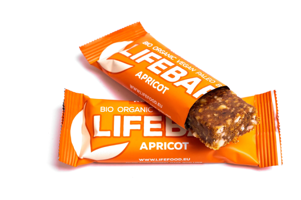lifebar abricot bio & cru - 47g