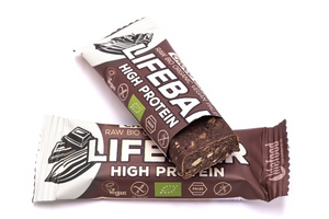 lifebar protéinée chocolat - green protein bio & cru - 47g (ANTI-GASPI DDM 05/24)