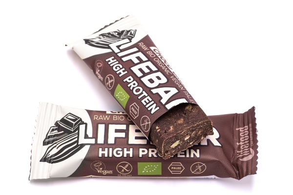 chocolate protein lifebar - green protein organic &amp; raw - 47g
