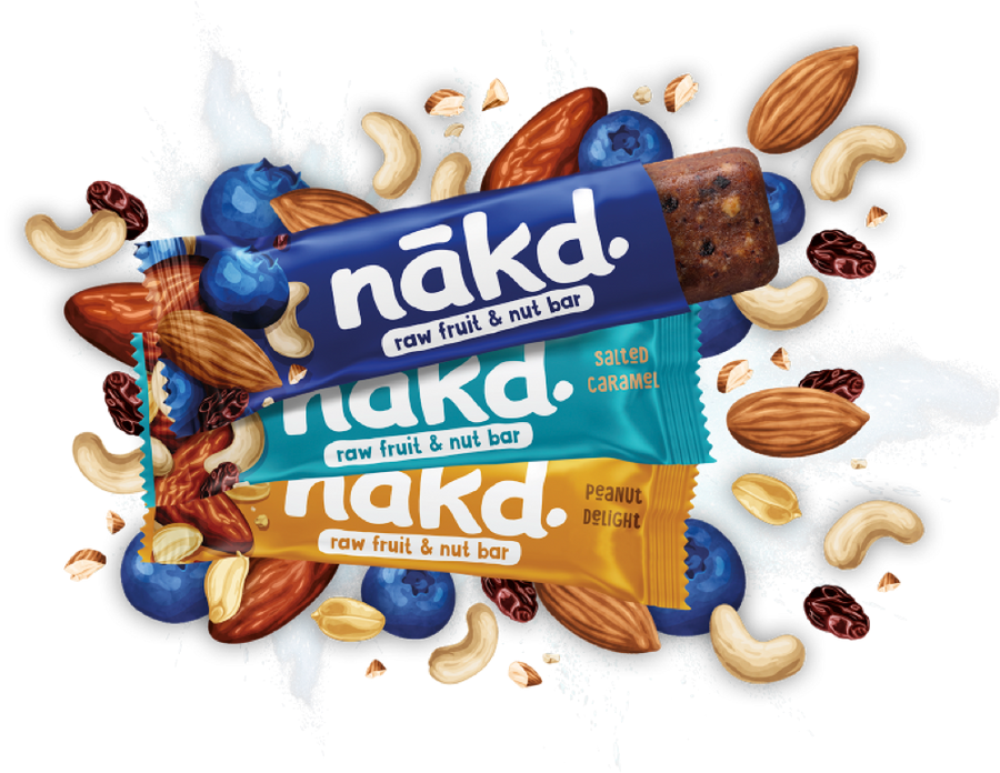 Nãkd Raw salted caramel bar, vegan &amp; gluten free - 35g