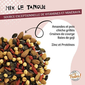 Mix Bio Le Tanqué, amandes, pois chiches, courge, goji - 125g