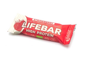 protein lifebar organic &amp; raw strawberries - 47g