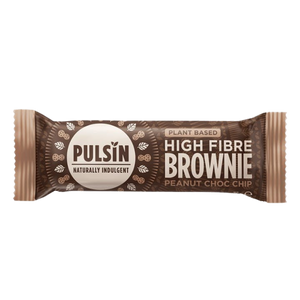 Pulsin brownie bar, peanuts &amp; chocolate chips, vegan - 35g