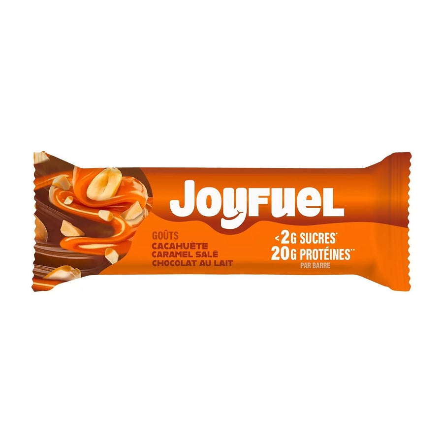 Joyfuel Barre Protéinée Cacahuète, Caramel salé, Chocolat au lait - 55g