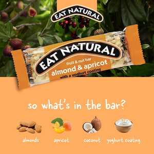 Eat Natural Amande, abricot & yaourt, sans gluten - 50g (ANTI-GASPI DDM 12/23)