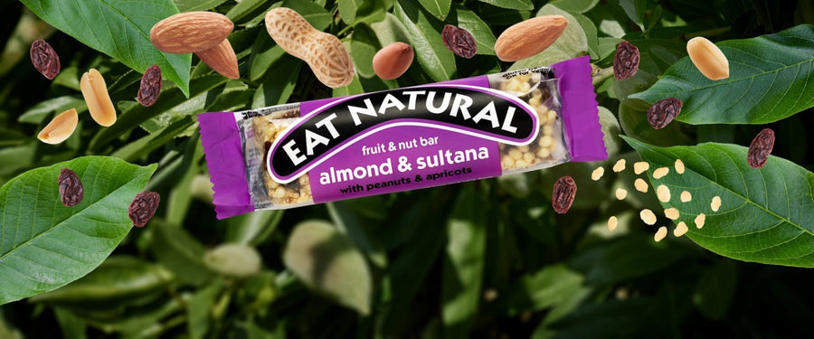 Eat Natural almond, raisin, peanuts &amp; apricots, gluten free - 50g