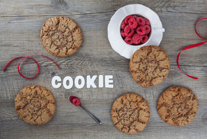 Organic &amp; gluten-free raspberry cookie - 65g