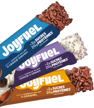 Joyfuel Barre protéinée Chocolat Blanc & Cookie & Cream - 55g