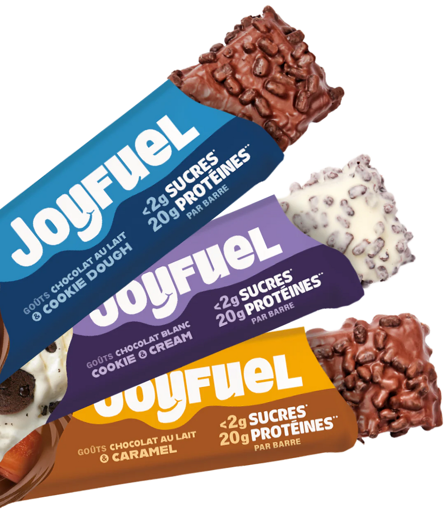 Joyfuel Barre protéinée Chocolat Blanc & Cookie & Cream - 55g