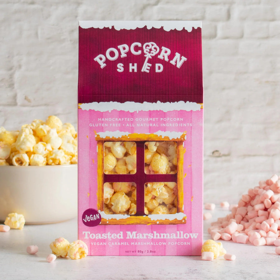 Vegan Toasted Marshmallow Gourmet Popcorn Shed - 80g (ANTI-GASPI DDM 04/24)
