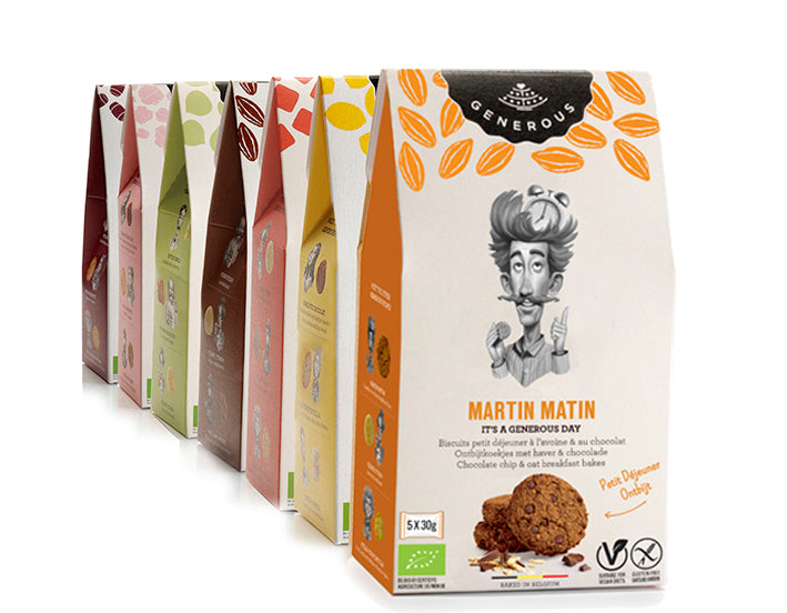 Biscuits petit déjeuner avoine chocolat bio, vegan & sans gluten Martin - 150g