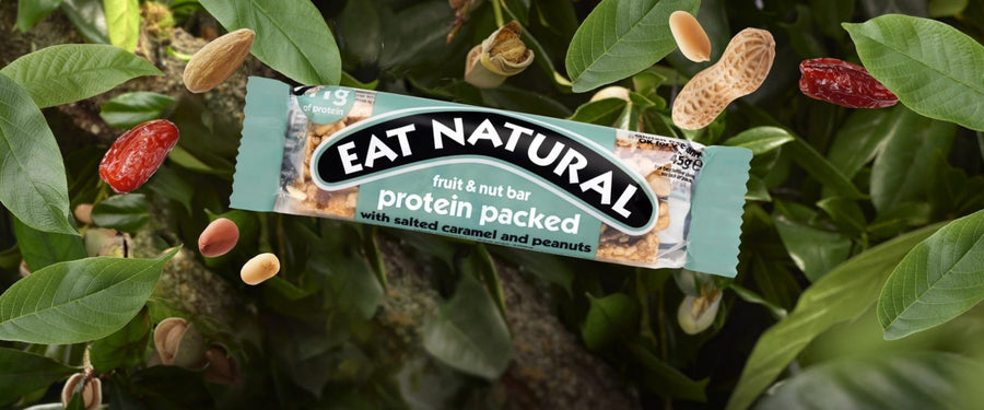 Eat Natural Protein Peanuts &amp; Salted Caramel, Gluten Free - 45g