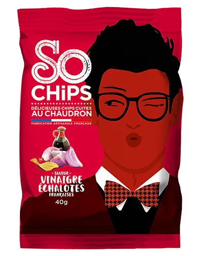 So Chips vinaigre & échalotes - 40g (Anti-Gaspi DDM 10/23)