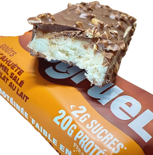 Joyfuel Barre Protéinée Cacahuète, Caramel salé, Chocolat au lait - 55g