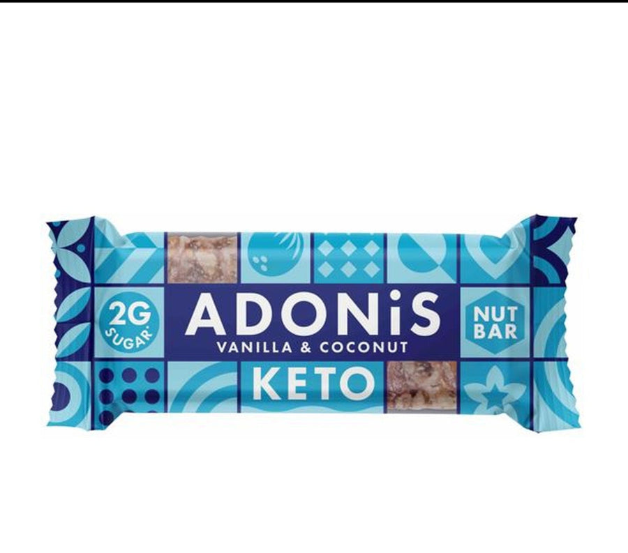 Adonis Vanilla & Coconut Keto Bar - 35g