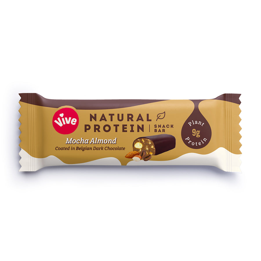 Barre protéinée mocha almond, vegan & sans gluten - 49g