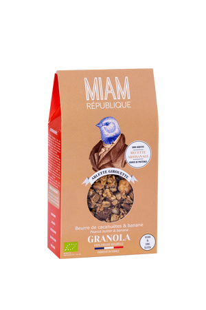 Organic Granola Peanut Butter, Banana, Gluten Free - 350g