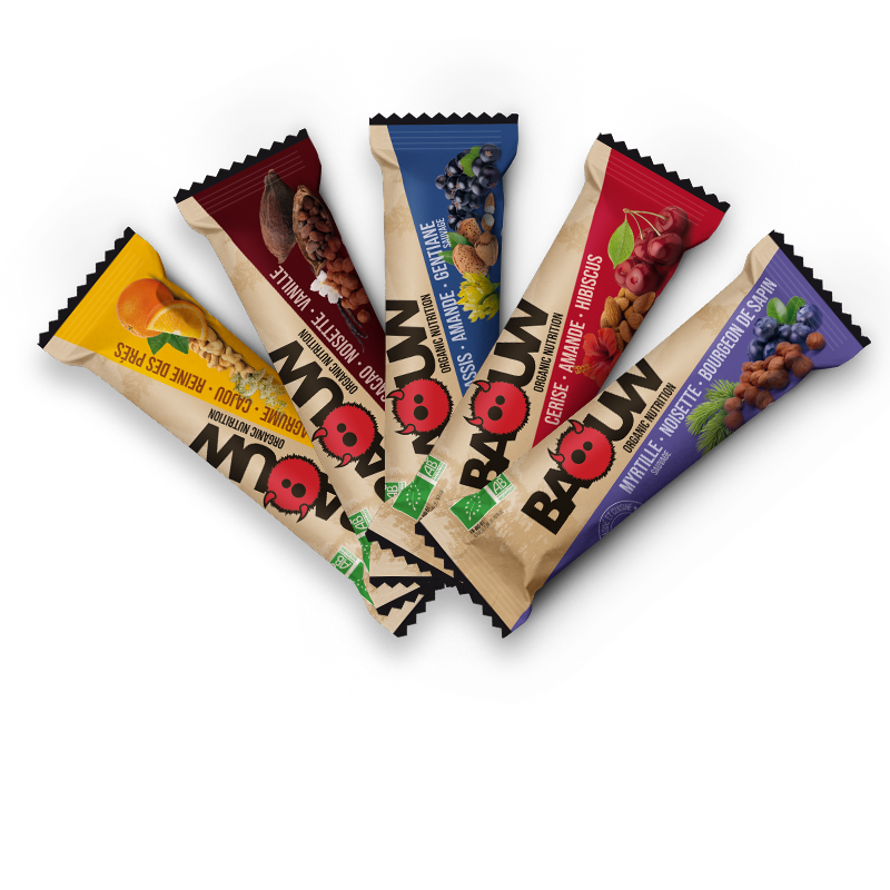 Baouw Organic blueberry, hazelnut &amp; fir bud energy bar - 25g