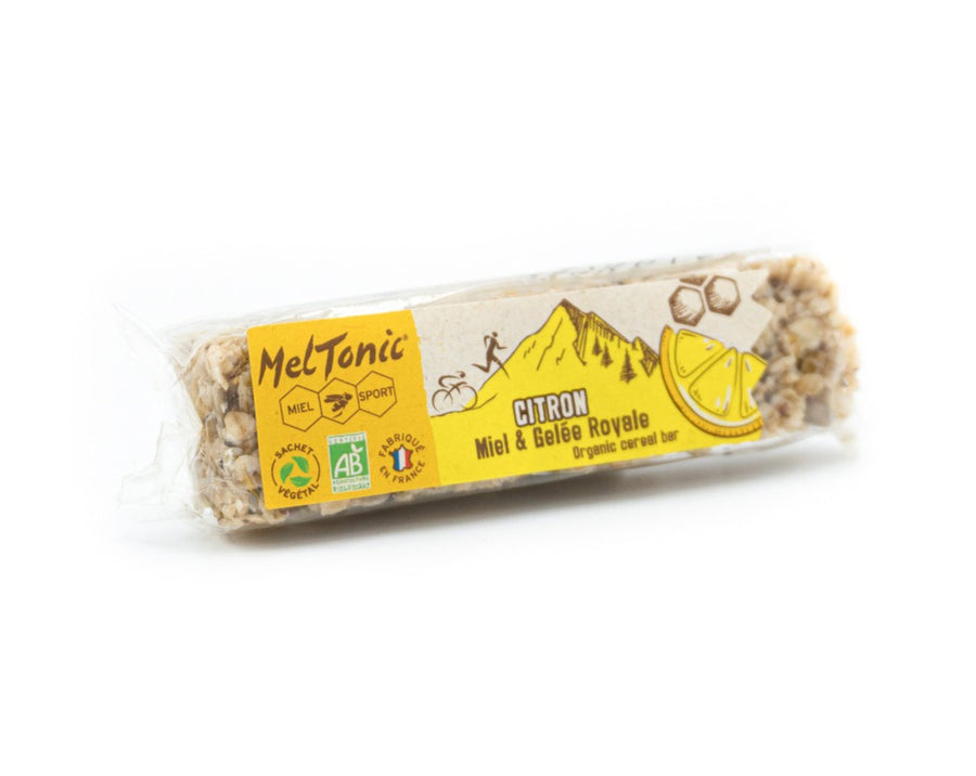 Organic sports cereal bar lemon &amp; chia seeds, gluten free - 30g