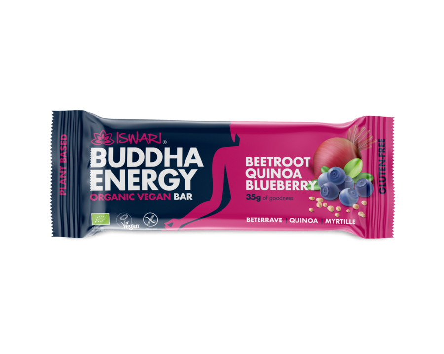 Buddha Energy Bar Betterave, Quinoa & Myrtille - 35g