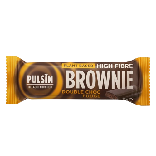 Pulsin Double choc fudge brownie bar, vegan - 35g
