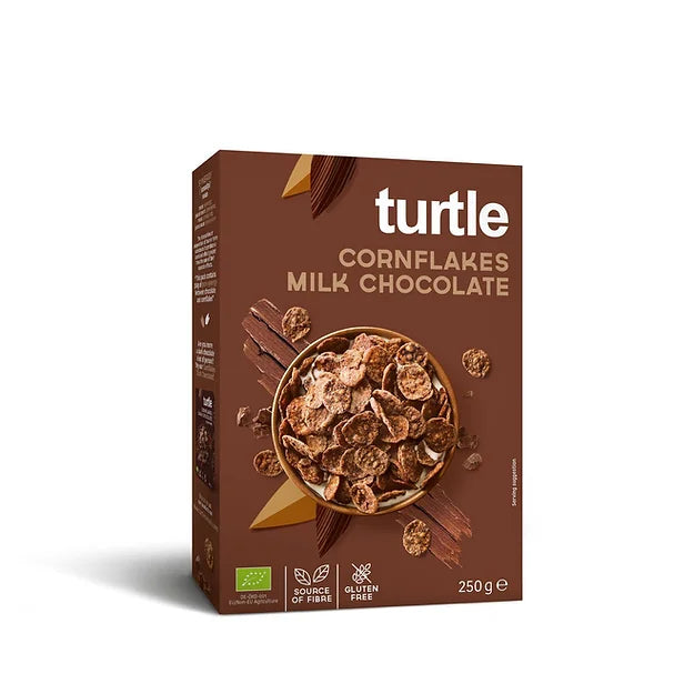 Milk chocolate cornflakes, organic &amp; gluten free - 250g