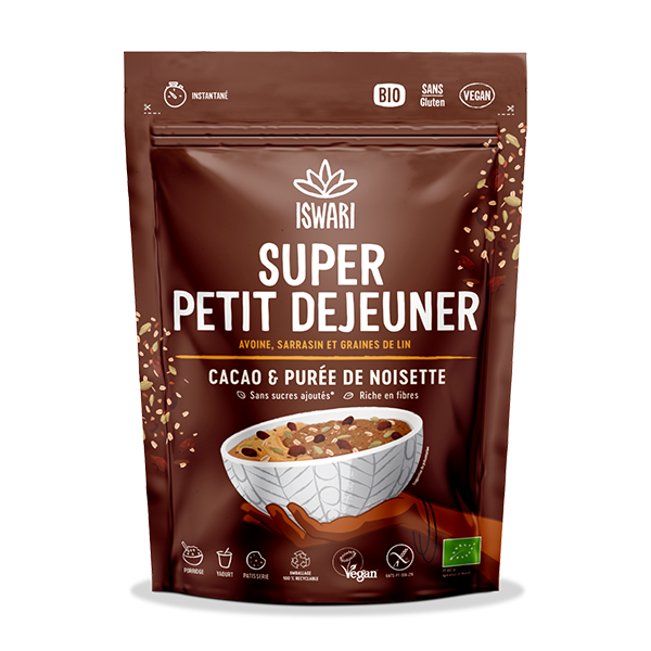 Super Breakfast Cocoa &amp; Hazelnut Puree, gluten free - 360g