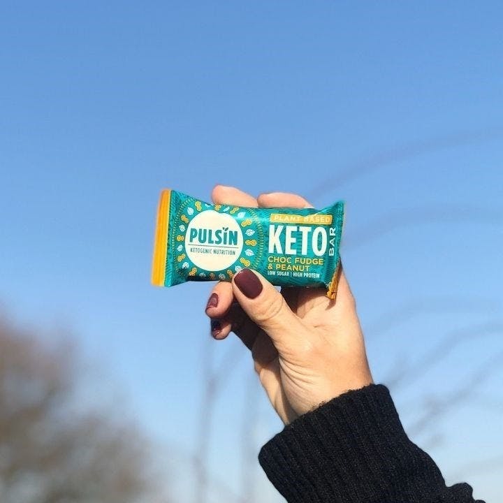 Pulsin Keto Bar choc fudge &amp; peanut, vegan - 50g