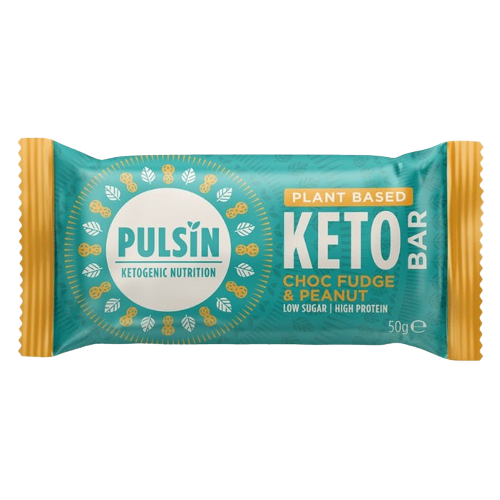 Pulsin Keto Bar choc fudge &amp; peanut, vegan - 50g