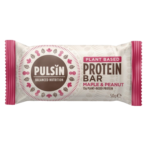 Pulsin barre protéinée érable & cacahuètes, vegan - 50g