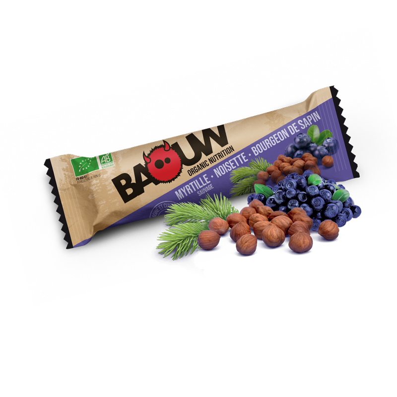 Baouw Organic blueberry, hazelnut &amp; fir bud energy bar - 25g