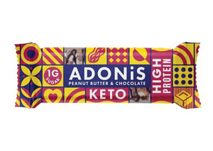 Adonis High Protein Peanut Butter &amp; Cocoa Keto Bar - 45g