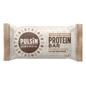 Pulsin peanut &amp; chocolate protein bar, vegan - 50g