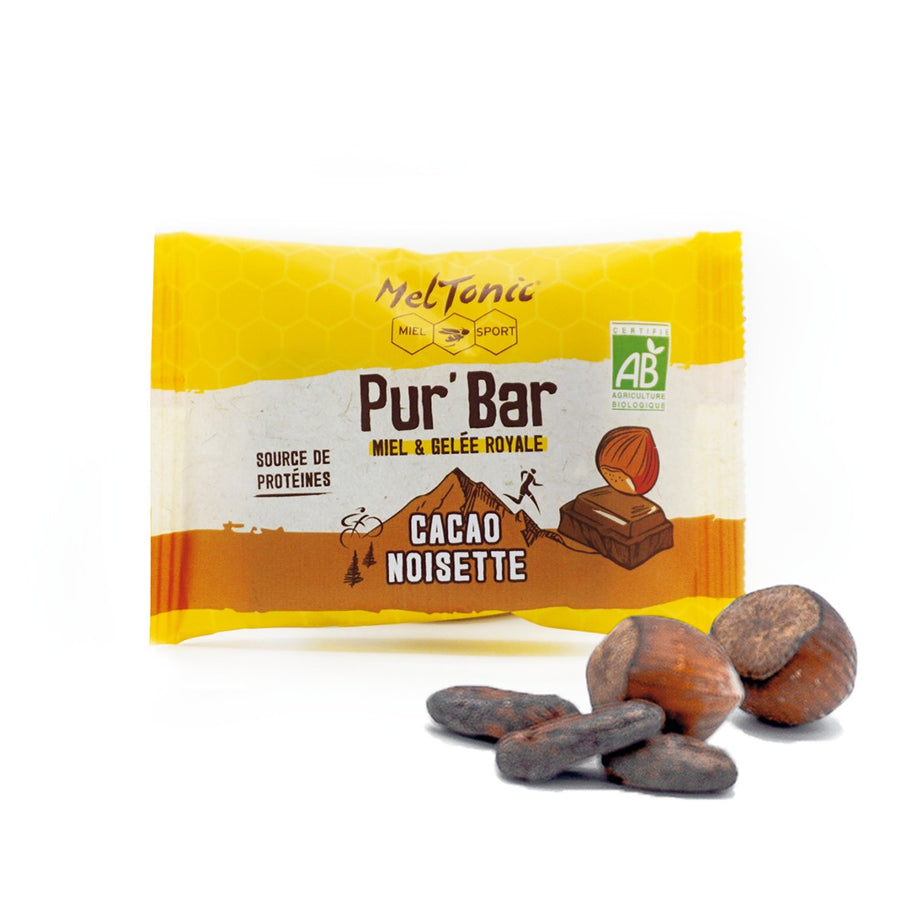 Pur' Organic Cacao Hazelnut energy bar, gluten free - 50g