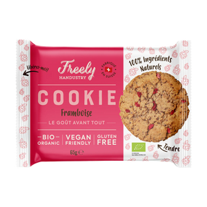 Organic &amp; gluten-free raspberry cookie - 65g