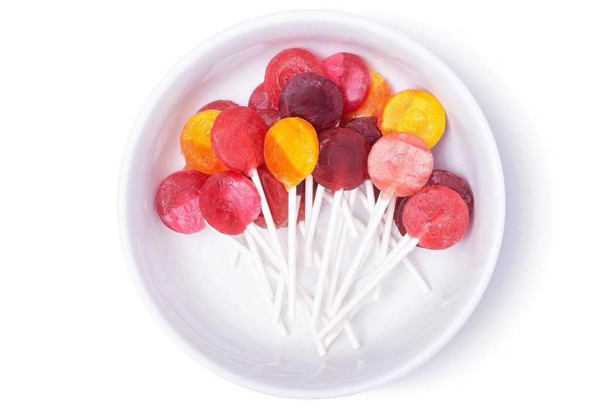 Organic lollipops - Sour pops, vegan &amp; gluten free - 87g (14p)