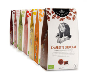 Charlotte chocolate, hazelnut, fleur de sel and gluten-free cookies - 120g